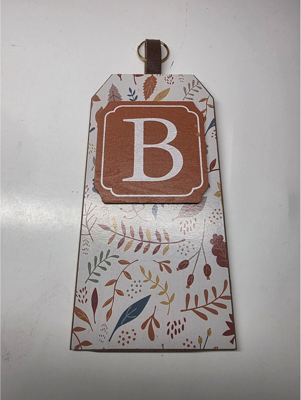 Monogrammed "B" Wooden Hanging Decor, Door Hanger/Wall Hanging